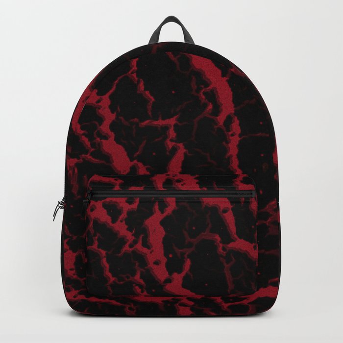 Cracked Space Lava - Burgundy Backpack