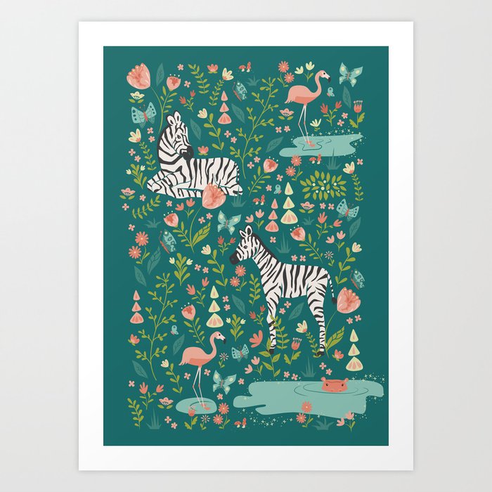 アート　PRETTY GREEN Prints 「Pocket Full」 Green Art Prints, Framed & Recessed | Society6