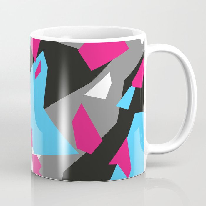 Light blue\Black\Grey\Pink Geometric camo Coffee Mug