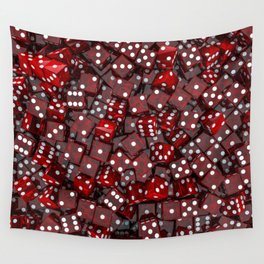 Red dice Wall Tapestry