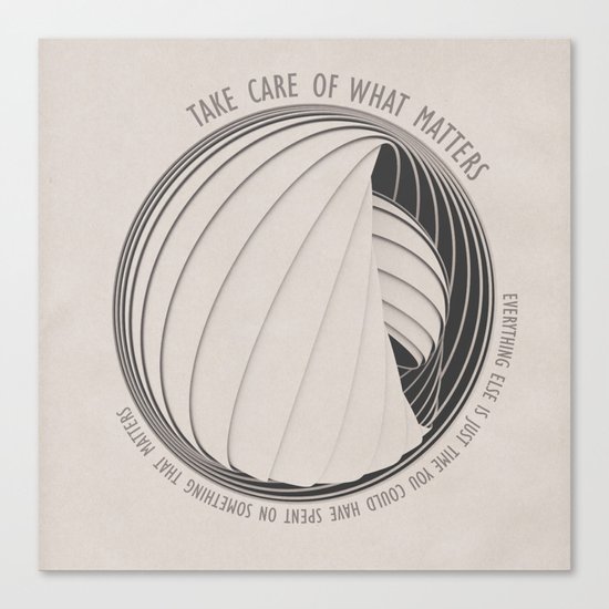 What Matters Canvas Print
