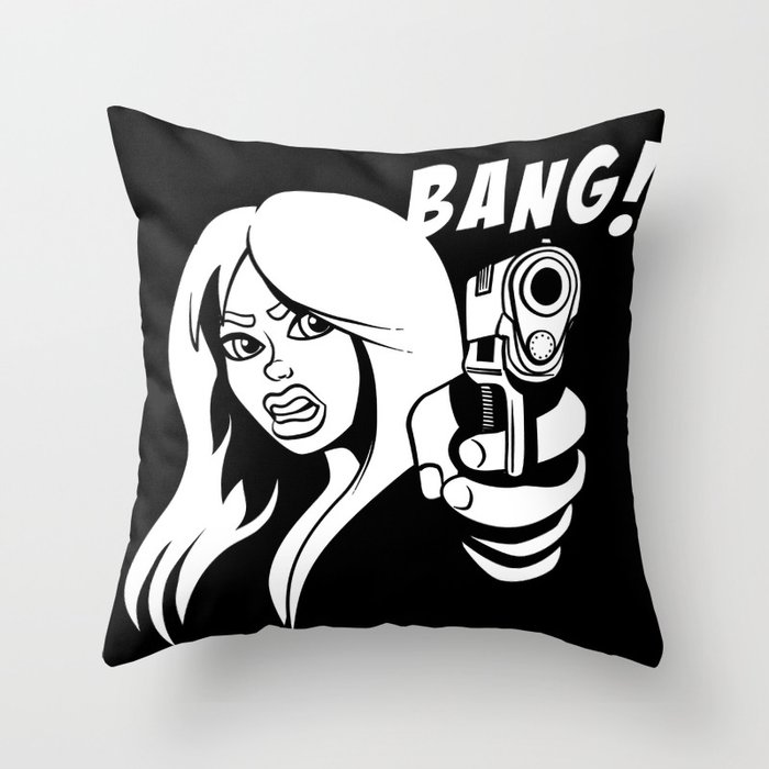 BANG! Throw Pillow