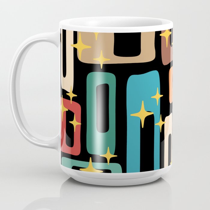 Retro Mid Century Modern Abstract Pattern 223 Coffee Mug by Tony Magner