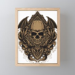 skull Framed Mini Art Print