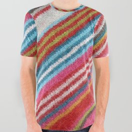 Striped woolen fabric. More fabrics in my port. All Over Graphic Tee
