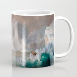 Frederic Edwin Church - The Icebergs - Hudson River School Oil Painting Coffee Mug