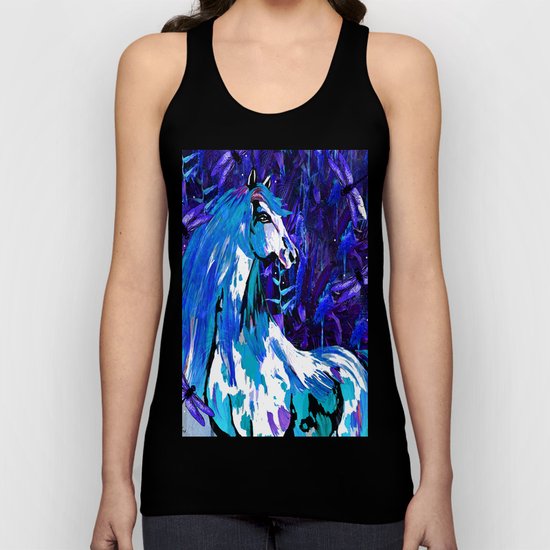 HORSE INDIGO Unisex Tank Top