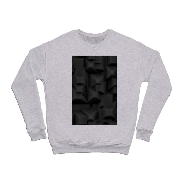 Abstract grey pyramid and square Crewneck Sweatshirt