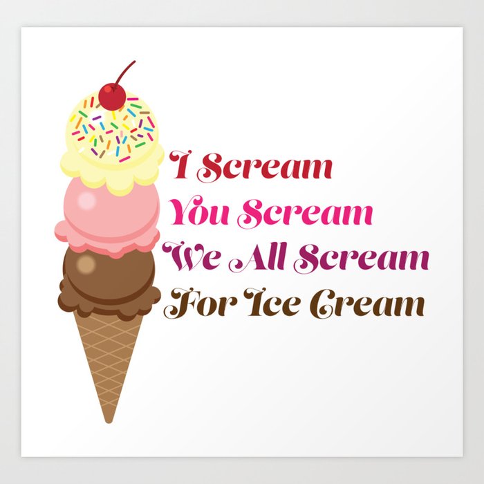 You Scream I Scream for Disney Ice Cream,Inspired by the delicious Ice ...