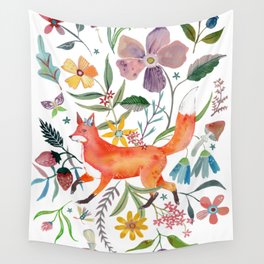 Fox Forest Wall Tapestry