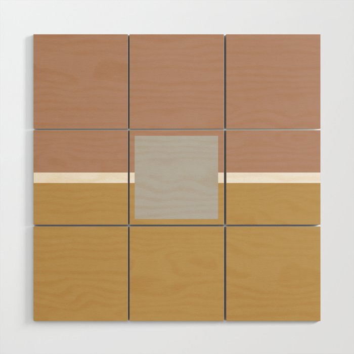 Box - Modern Bauhaus v6 Wood Wall Art