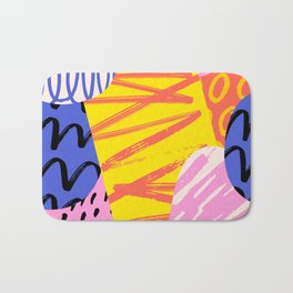 Modern abstract seamless pattern illustration  Bath Mat