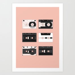 Cassette Pattern #3 Art Print