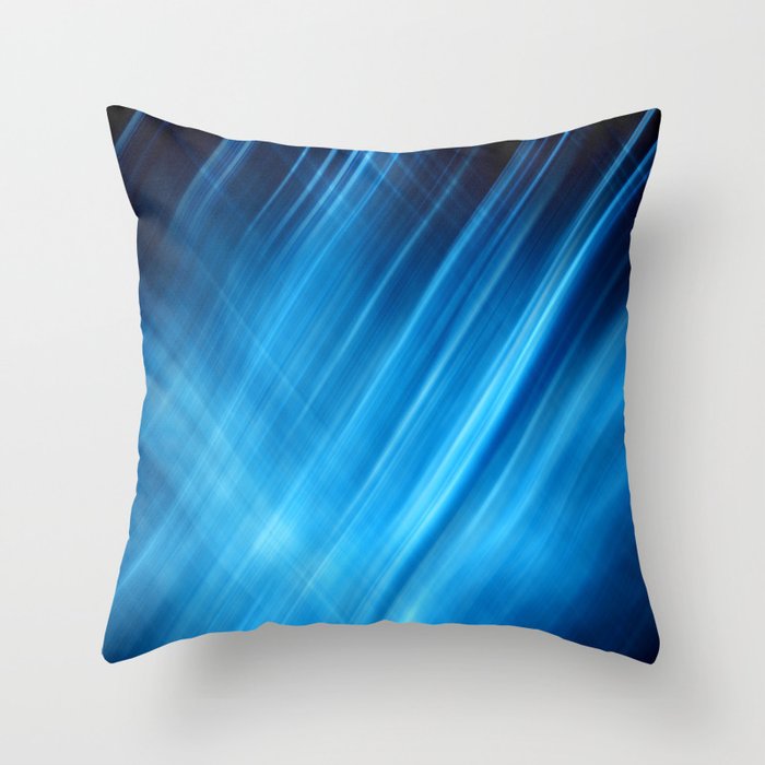 Blue Power Throw Pillow