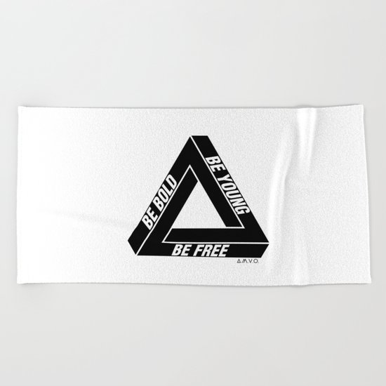Penrose Triangle Beach Towel
