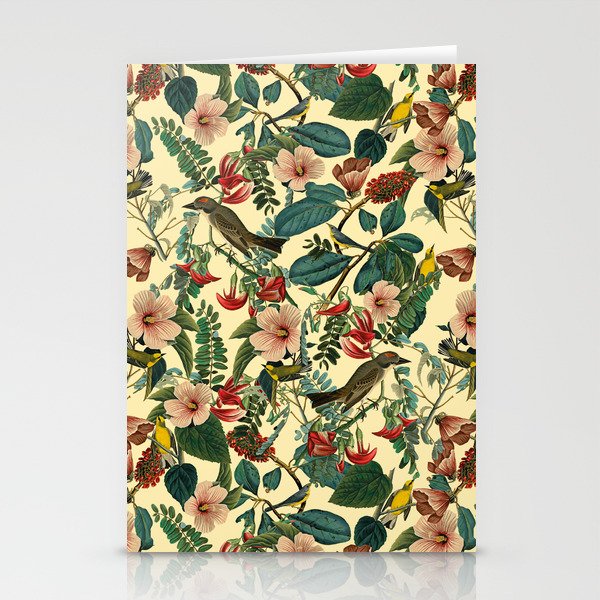 FLORAL AND BIRDS VII Stationery Cards