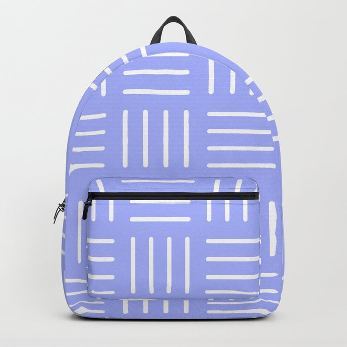 Basketweave in Blue/White Backpack
