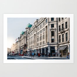 Regent street in London Art Print