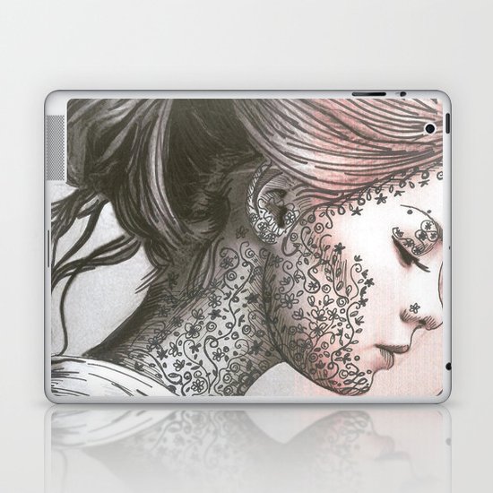 Flower Face Laptop & iPad Skin