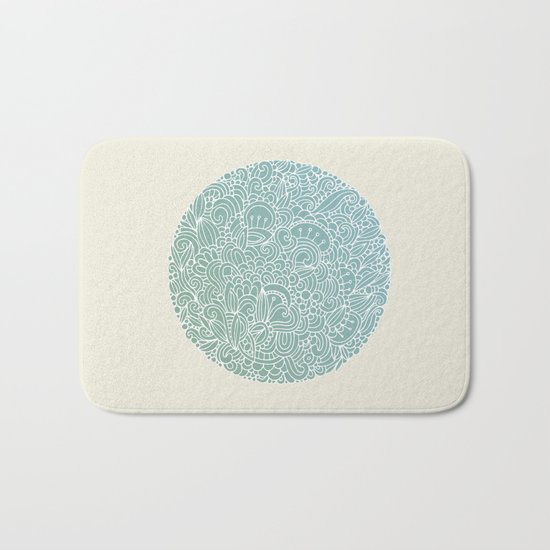 Detailed circle Bath Mat