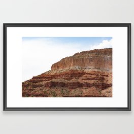 Jemez Mountains Red Rock Canyon x New Mexico Desert Landscape Framed Art Print