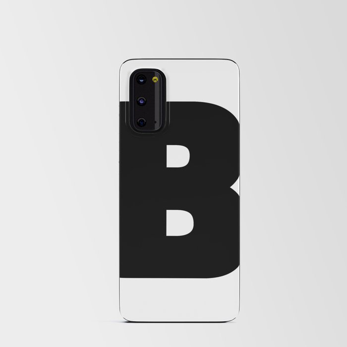 B (Black & White Letter) Android Card Case