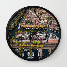 Amsterdam Houseboats & Canals Wall Clock