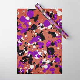 Halloween Splatter Watercolor Background 09 Wrapping Paper
