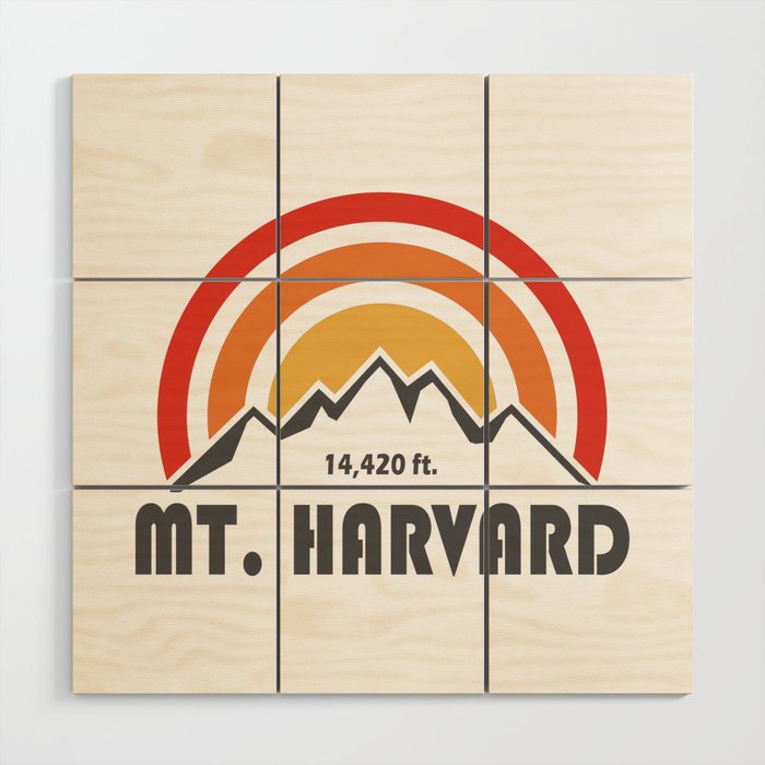Mt. Harvard Colorado Wood Wall Art