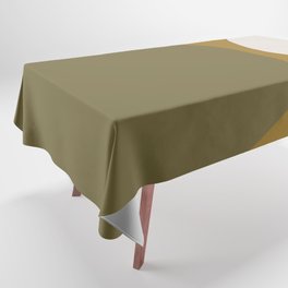 Mid-Century Modern Arches in Green Tablecloth