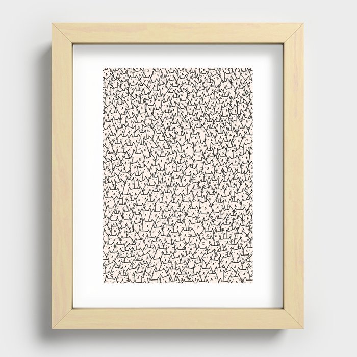 A Lot of Cats Recessed Framed Print