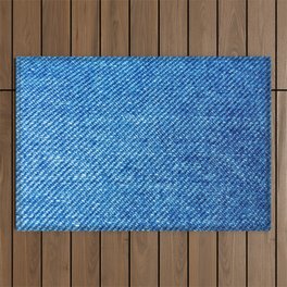Jeans Pattern Outdoor Rug