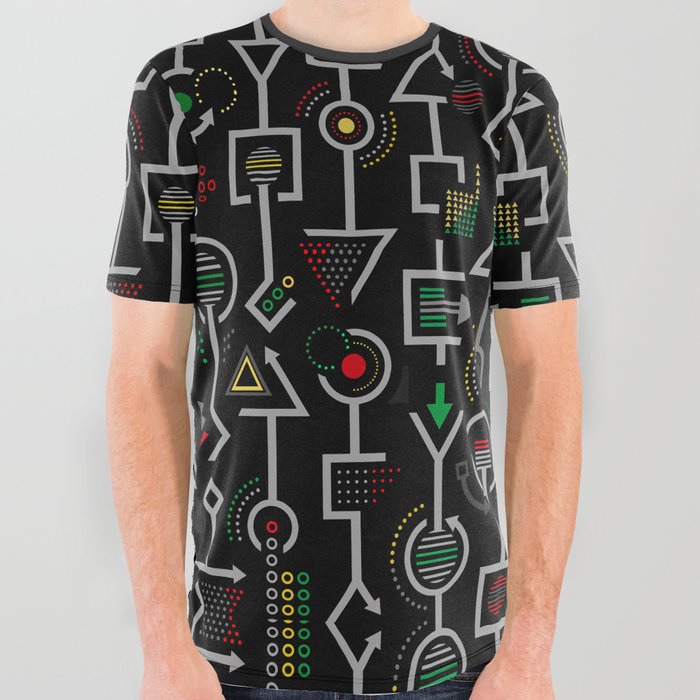 Circuitry All Over Graphic Tee
