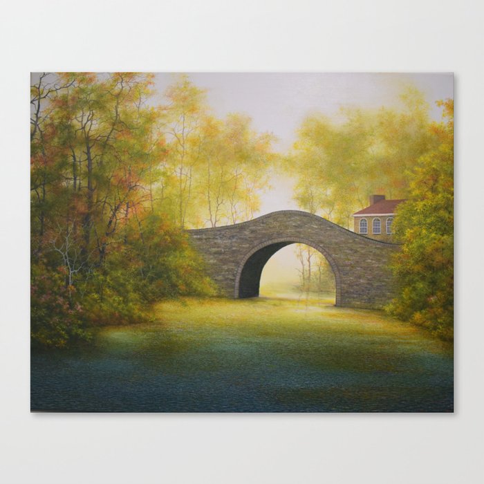Stone Bridge Manor Canvas Print