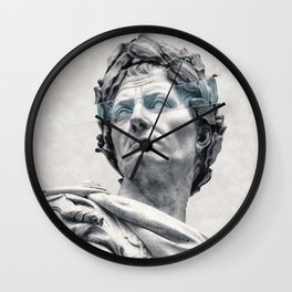 Julius Caesar ... Wall Clock | Drawing, Emperor, Vintage, Rome, Sculpture, General, Roman, Color, Digital Manipulation, Julius 