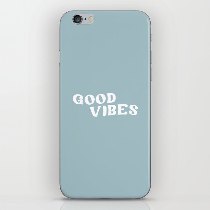 Good Vibes 2 blue iPhone Skin
