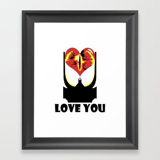 Eye Love You Framed Art Print