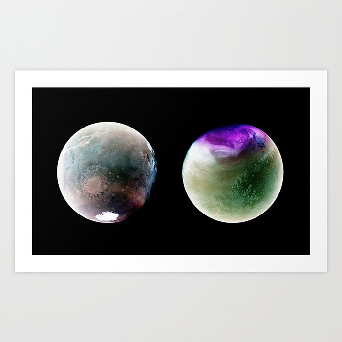 Mars in ultraviolet (NASA/MAVEN) Art Print
