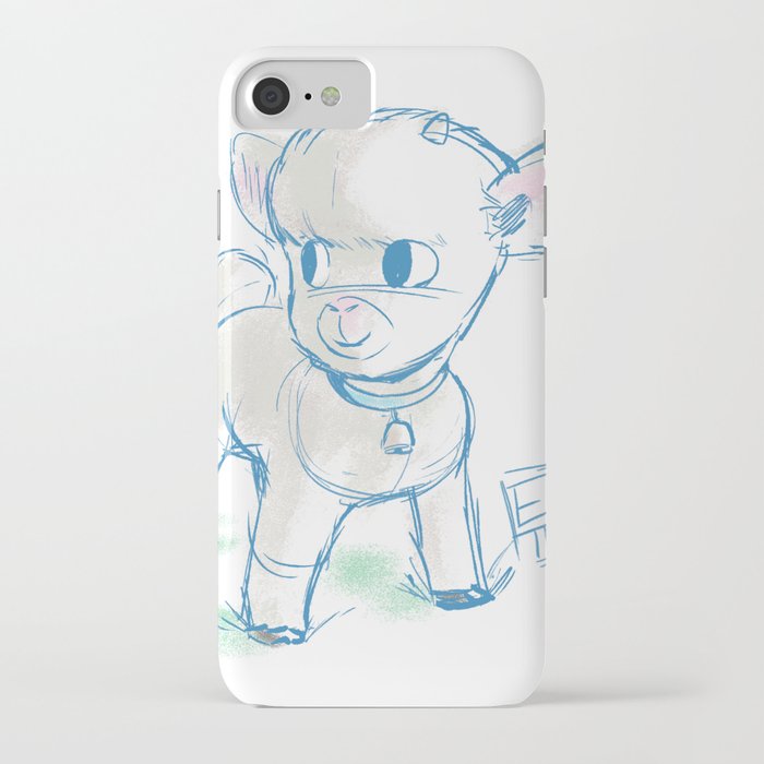 Baby Goat drawing iPhone Case