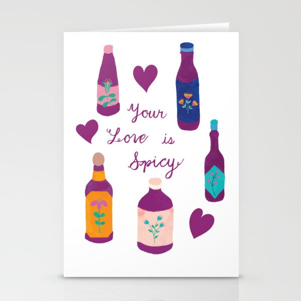 Your Love is Spicy Stationery Cards