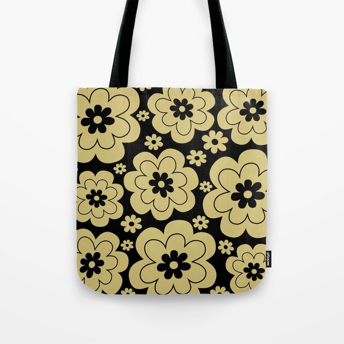 Retro Flower Pattern 604 Tote Bag