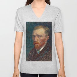 Self-Portrait, 1887 by Vincent van Gogh V Neck T Shirt