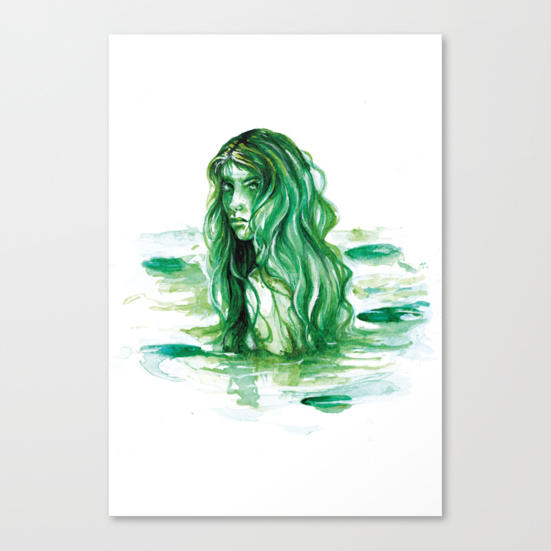 Frog Princess Sea Witch Canvas Print By Artofelm Society6