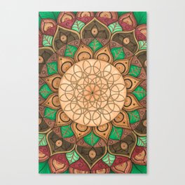 Earth Mandala Canvas Print