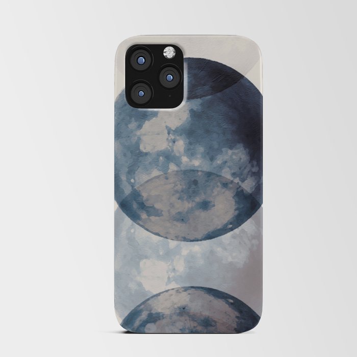 Blue Moon Phases iPhone Card Case