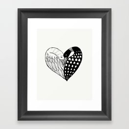 Choose love Framed Art Print