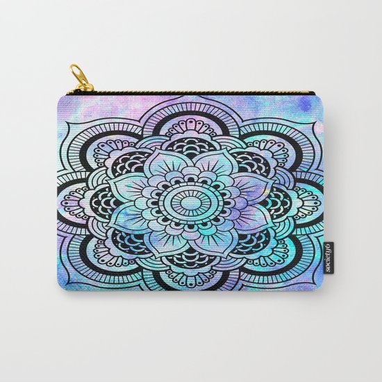 mandala pink lavender aqua galaxy space Carry-All Pouch