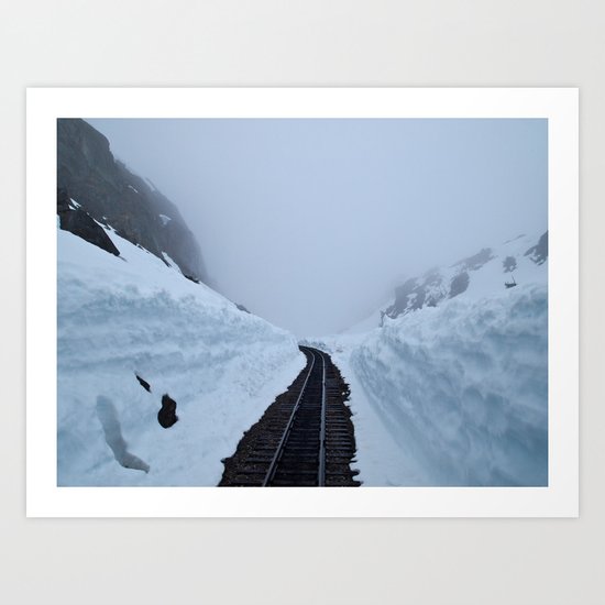 The winter pass Art Print