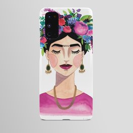 Floral Frida - Pink Android Case