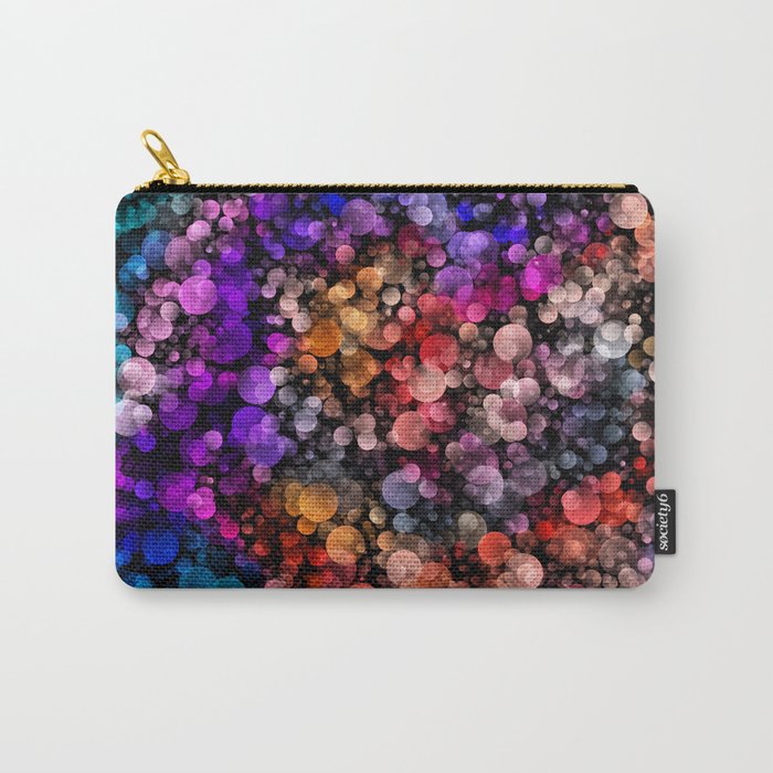 Multicolored Blurred Lights Carry-All Pouch